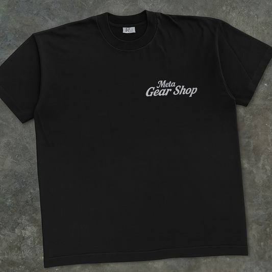 Oversized Graphic Tee – Black