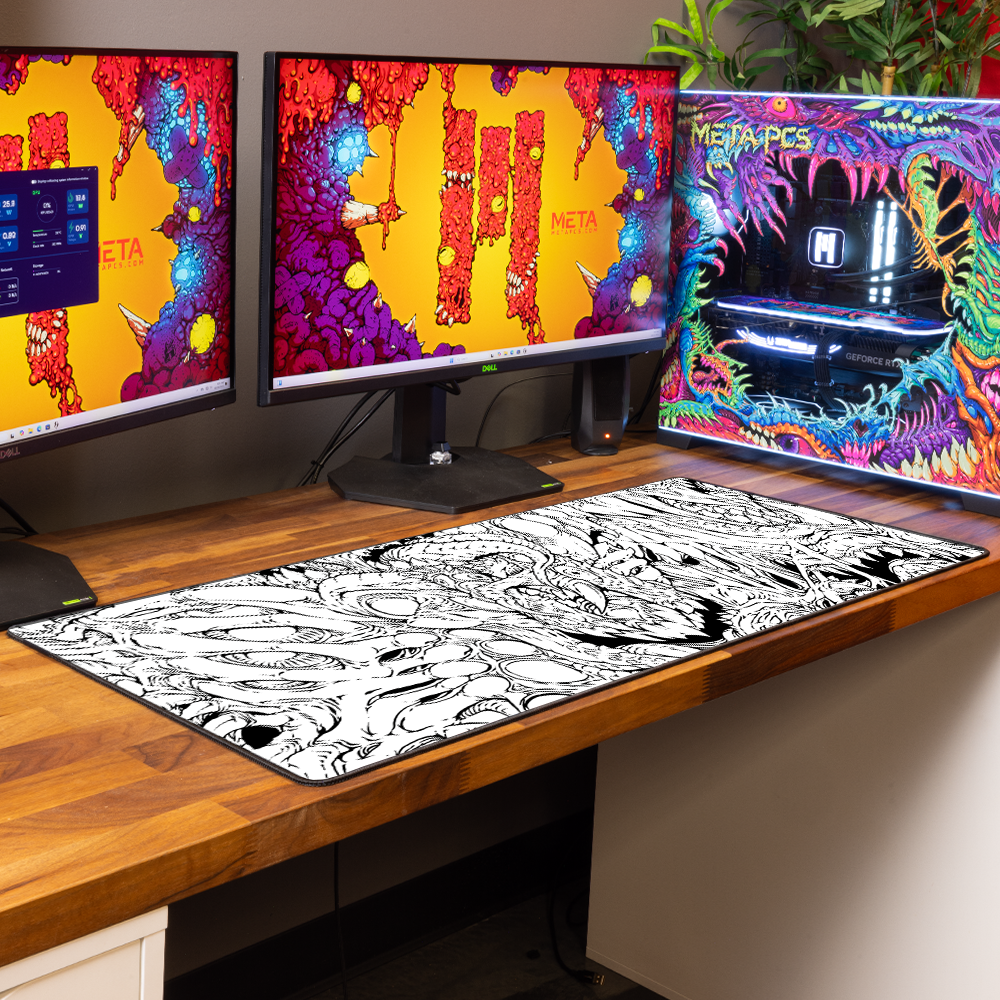 Hyperbeast Mouse Mat – White