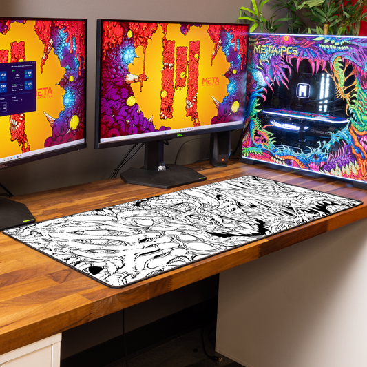 Hyperbeast Mouse Mat – White